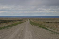 The featuerless landscape of Ruta 40, north of Tres Lagos, western Patagonia, Argentina