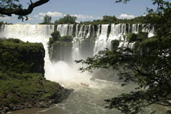 A small portion of the spectacular fall at Iguacu