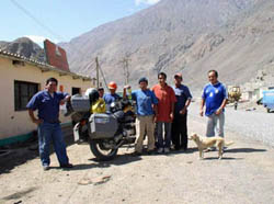 Workers in the village/camp at Chiquicara, Peru